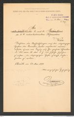 k.k. naturhistorisches Hofmuseum, Intendanzakten 1885-1896 (Hauer), Aktenzahl Z.358/1892, Seite 1